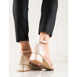 Goodin Sandale strălucitoare de aur 1