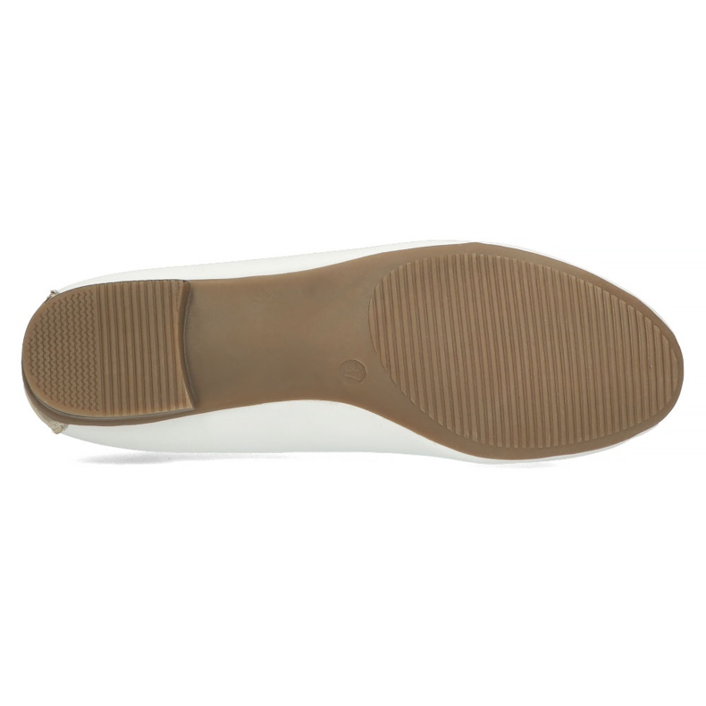 Pantofi din piele cu decor Filippo DP3661/22 Wh alb 2