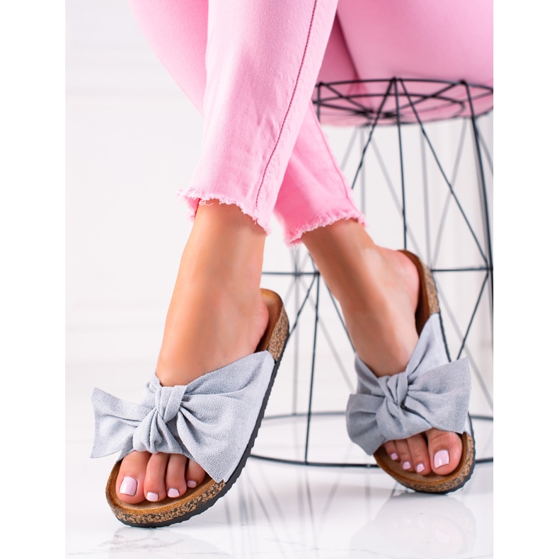 Flip-flops eleganti confortabili albastru 2