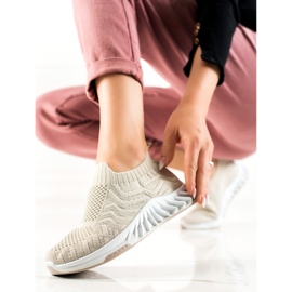 DK Pantofi sport de alunecare bej 1