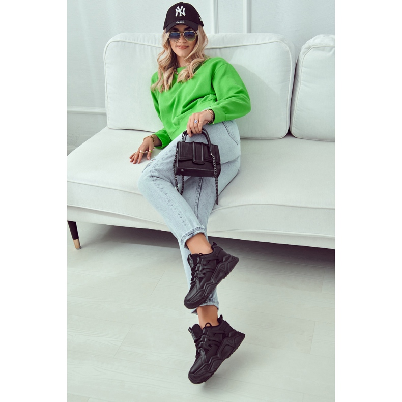 Pantofi sport dama Sneakers Black Daren negru 1