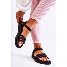 Sandale Parfumate De Damă Cu Velcro ZAXY JJ285068 Negru 2