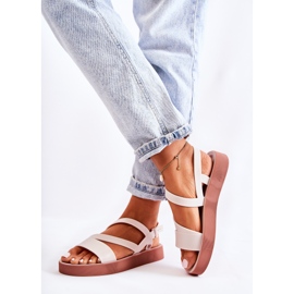 Sandale de damă din cauciuc ZAXY JJ285053 Alb 2