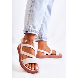 Sandale de damă din cauciuc ZAXY JJ285053 Alb 1