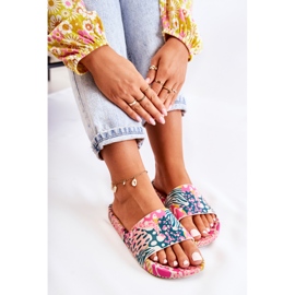 Papuci de cauciuc parfumati ZAXY JJ285097 Roz-Verde 2