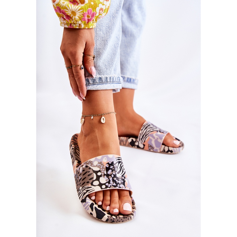 Papuci de cauciuc parfumați ZAXY JJ285098 Negru și Bej 2