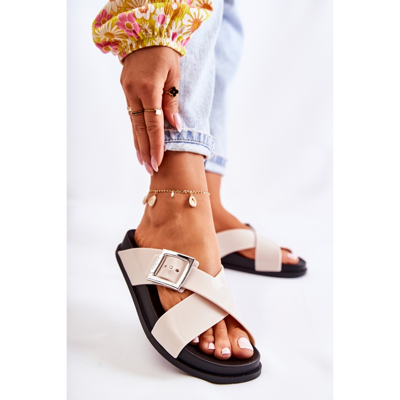 Papuci de cauciuc dama ZAXY JJ285057 Alb 1