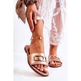 PE1 Papuci Clasici De Dama Cu Decorat Sherri Auriu de aur 1