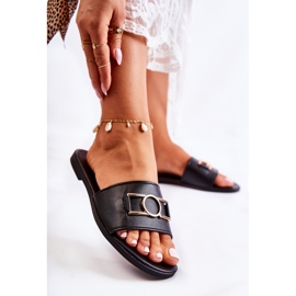 PE1 Papuci Clasici De Dama Cu Decorat Sherri Negru 1