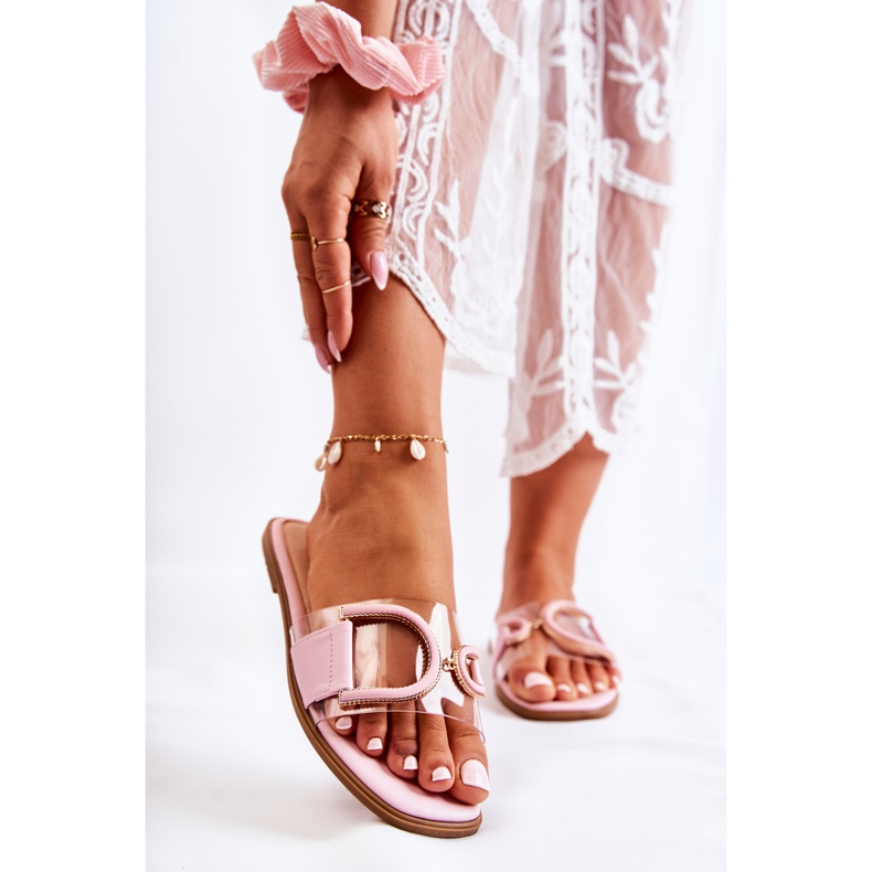 FS1 Papuci Marsala roz la modă pentru femei 1