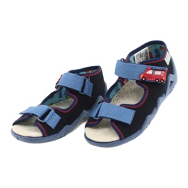 Pantofi pentru copii Befado galbeni 350P014 roșu albastru marin albastru 3