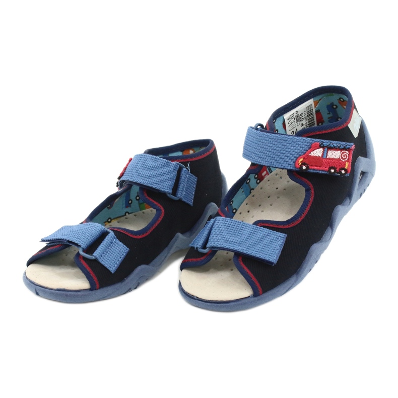 Pantofi pentru copii Befado galbeni 350P014 roșu albastru marin albastru 3