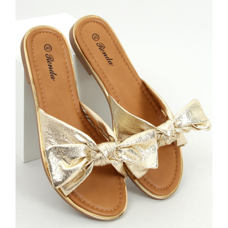 Papuci de dama Lirio Gold de aur 1