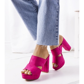 Papuci roz pe stâlpul Horn 1