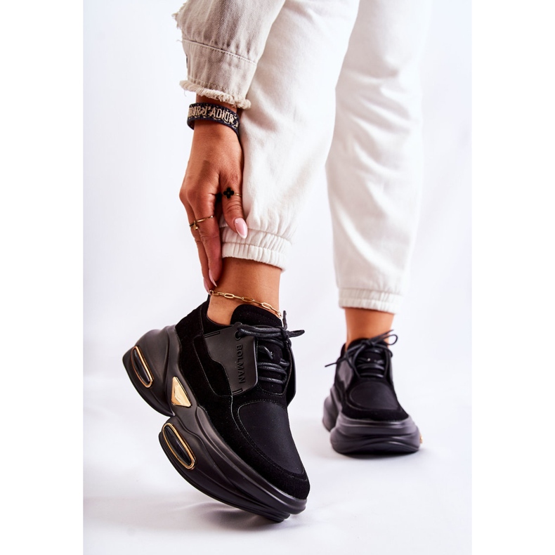 PS1 Pantofi de damă pantofi sport negri New Horizon negru 1