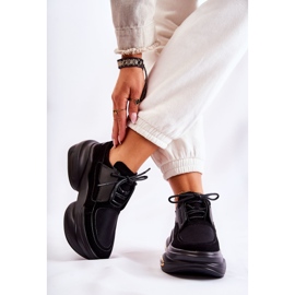 PS1 Pantofi de damă pantofi sport negri New Horizon negru 2