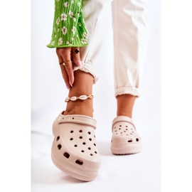 FS1 Papuci de damă cu spumă Crocs Beige Coline bej 1 FS1 Papuci de damă cu spumă Crocs Beige Coline bej 1