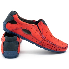 Mario Pala Încălțăminte pentru bărbați mocasini 901 roșu de vară roşu 3