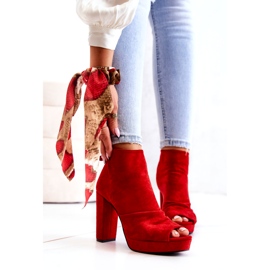 WS1 Cizme Pe un Bar Degete Deschise Red Adore roșu 4 WS1 Cizme Pe un Bar Degete Deschise Red Adore roșu 4