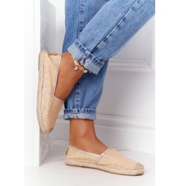 Espadrile pe talpă de paie Lu Boo bej 1