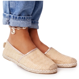 Espadrile pe talpă de paie Lu Boo bej 3