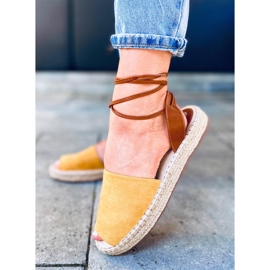 Espadrile dama Andrina Yellow maro galben 2