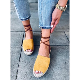 Espadrile dama Andrina Yellow maro galben 1