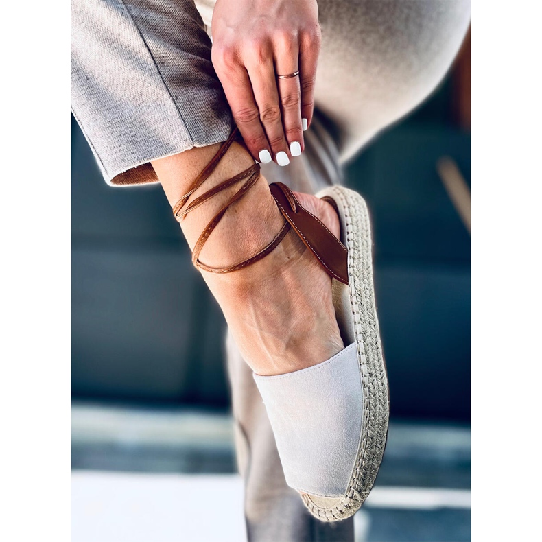 Espadrile dama Andrina Pink bej multicolor roz 1