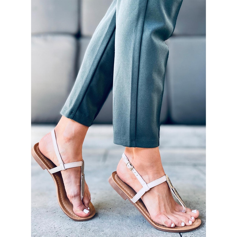 Slapi Attina Beige bej de aur 1