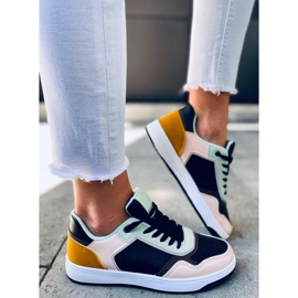 Adidași Izzie NEGRI / ROZ de damă negru multicolor 2