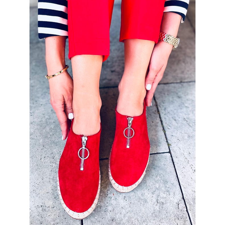 Espadrile de dama Flynn Red roșu 2 Espadrile de dama Flynn Red roșu 2