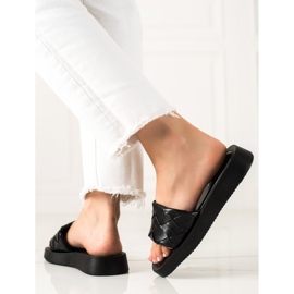 Small Swan Papuci negri negru 1