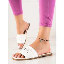 SHELOVET Papuci clasici alb 1