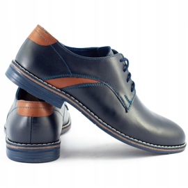 Lukas Pantofi bărbați eleganți 253LU bleumarin albastru marin 1