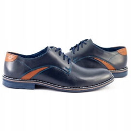 Lukas Pantofi bărbați eleganți 253LU bleumarin albastru marin 2