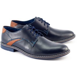 Lukas Pantofi bărbați eleganți 253LU bleumarin albastru marin 4