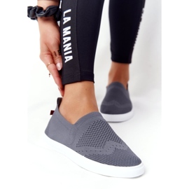 Adidași pentru femei Slip-on Big Star FF274A607 Gri 2