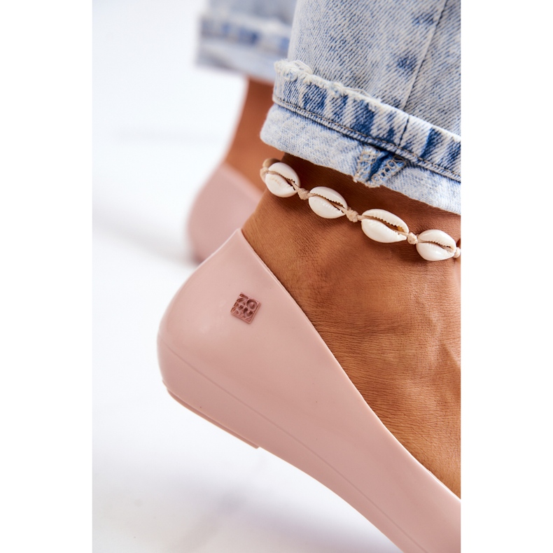 Balerini de cauciuc parfumați de damă ZAXY JJ285051 Nud bej 3