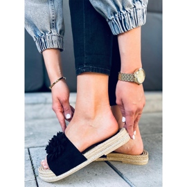 Papuci Floral fiesta Primrose Black negru 1