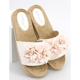 Papuci floral fiesta Primrose Beige bej 2