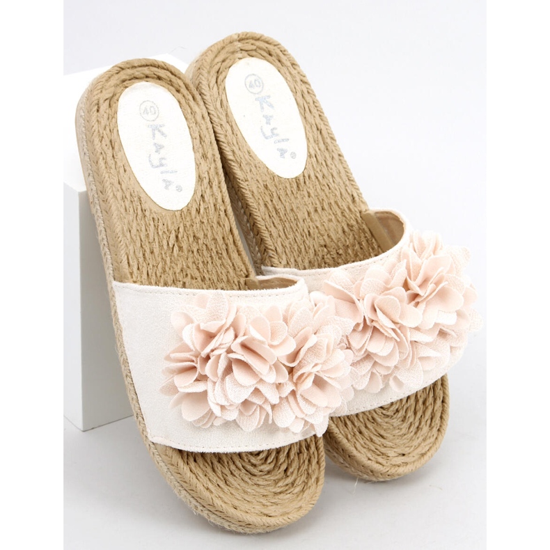 Papuci floral fiesta Primrose Beige bej 2 Papuci floral fiesta Primrose Beige bej 2