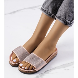 Jorja papuci roz pe talpa de pluta 1