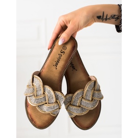 Seastar Papuci eleganti argint de aur 2