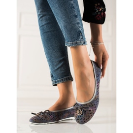 T.Sokolski Balerina din piele colorată multicolor 2 T.Sokolski Balerina din piele colorată multicolor 2