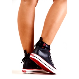 Pantofi înalți din piele Big Star JJ274131 Negri negru 4