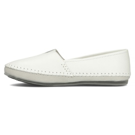 Pantofi din piele Filippo DP031 / 22 WH alb gri 3