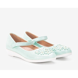 BM Balerini verzi strălucitori pentru copii Alaja verde 1