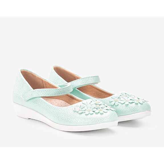 BM Balerini verzi strălucitori pentru copii Alaja verde 1