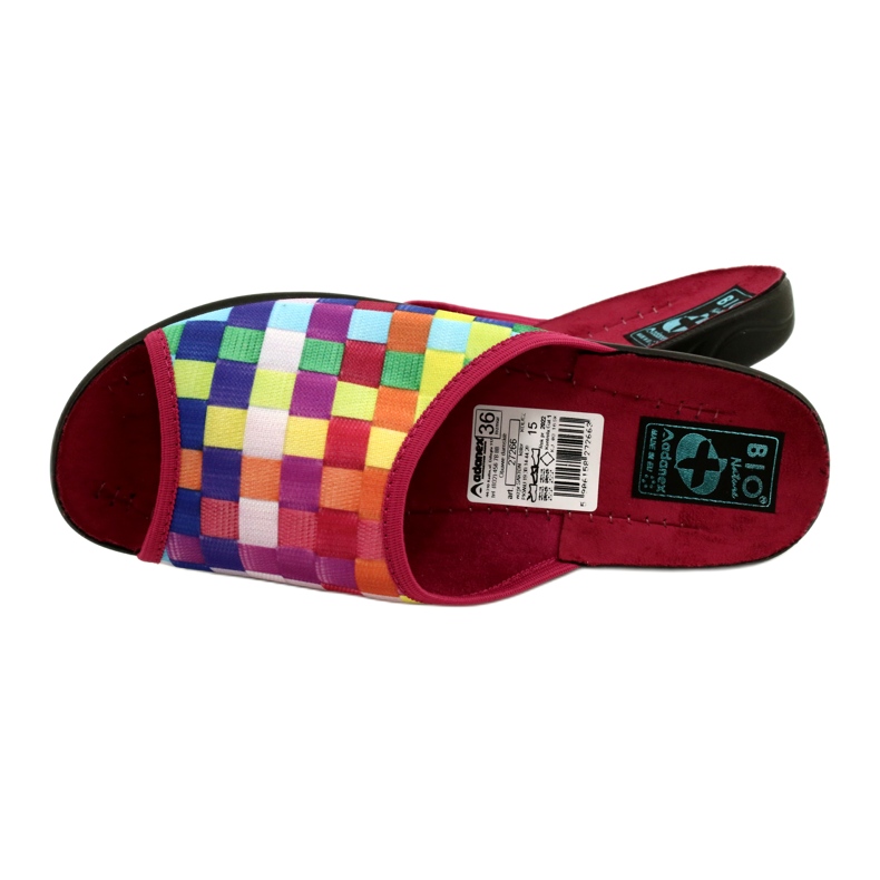 Papuci de damă Adanex 27266 SAK1 roșu 5 Papuci de damă Adanex 27266 SAK1 roșu 5