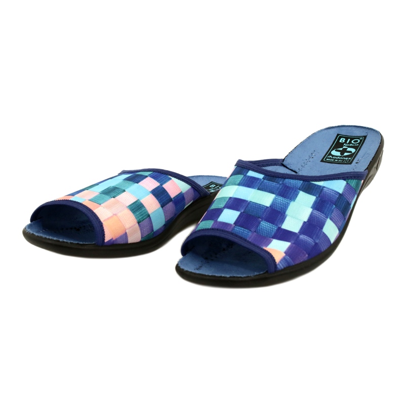 Papuci de damă Adanex 27268 SAK1 violet albastru marin albastru portocale 3